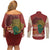 Being Black Is The Best Part Of My Personality Couples Matching Off Shoulder Short Dress and Long Sleeve Button Shirt African Map Fingerprint
