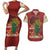 Being Black Is The Best Part Of My Personality Couples Matching Short Sleeve Bodycon Dress and Hawaiian Shirt African Map Fingerprint