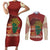 Being Black Is The Best Part Of My Personality Couples Matching Short Sleeve Bodycon Dress and Long Sleeve Button Shirt African Map Fingerprint
