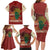 Being Black Is The Best Part Of My Personality Family Matching Long Sleeve Bodycon Dress and Hawaiian Shirt African Map Fingerprint