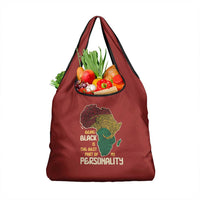Being Black Is The Best Part Of My Personality Grocery Bag African Map Fingerprint
