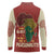 Being Black Is The Best Part Of My Personality Long Sleeve Polo Shirt African Map Fingerprint