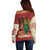 Being Black Is The Best Part Of My Personality Off Shoulder Sweater African Map Fingerprint
