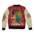Being Black Is The Best Part Of My Personality Sleeve Zip Bomber Jacket African Map Fingerprint