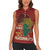 Being Black Is The Best Part Of My Personality Women Sleeveless Polo Shirt African Map Fingerprint
