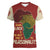 Being Black Is The Best Part Of My Personality Women V-Neck T-Shirt African Map Fingerprint