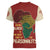 Being Black Is The Best Part Of My Personality Women V-Neck T-Shirt African Map Fingerprint