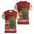 Being Black Is The Best Part Of My Personality Women V-Neck T-Shirt African Map Fingerprint