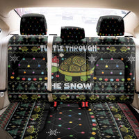 Turtle Through The Snow Christmas Back Car Seat Cover - Wonder Print Shop