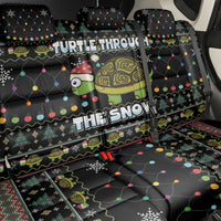Turtle Through The Snow Christmas Back Car Seat Cover - Wonder Print Shop