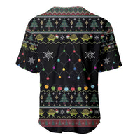 Turtle Through The Snow Christmas Baseball Jersey - Wonder Print Shop