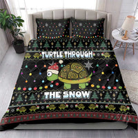 Turtle Through The Snow Christmas Bedding Set - Wonder Print Shop