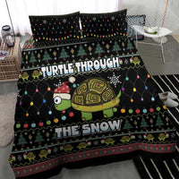 Turtle Through The Snow Christmas Bedding Set - Wonder Print Shop