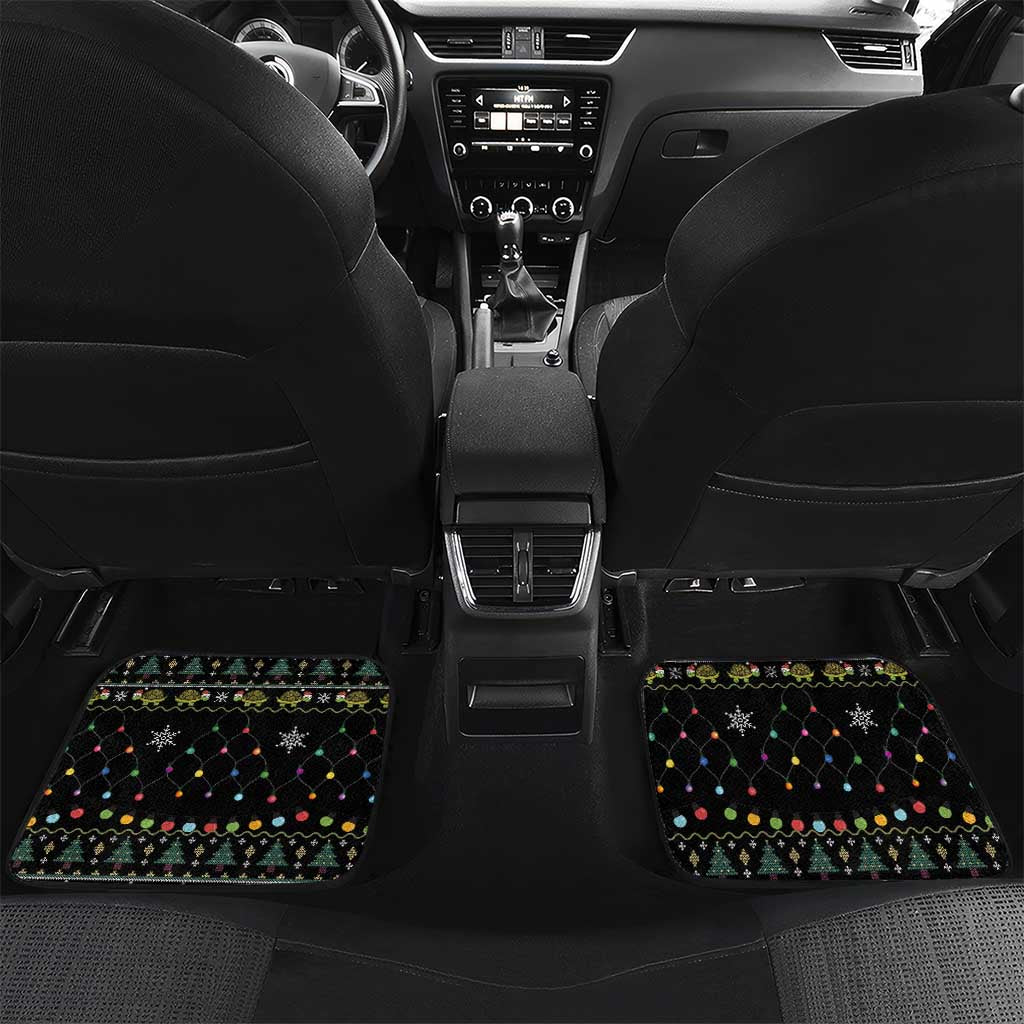 Turtle Through The Snow Christmas Car Mats - Wonder Print Shop