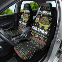 Turtle Through The Snow Christmas Car Seat Cover - Wonder Print Shop
