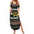 Turtle Through The Snow Christmas Family Matching Summer Maxi Dress and Hawaiian Shirt - Wonder Print Shop