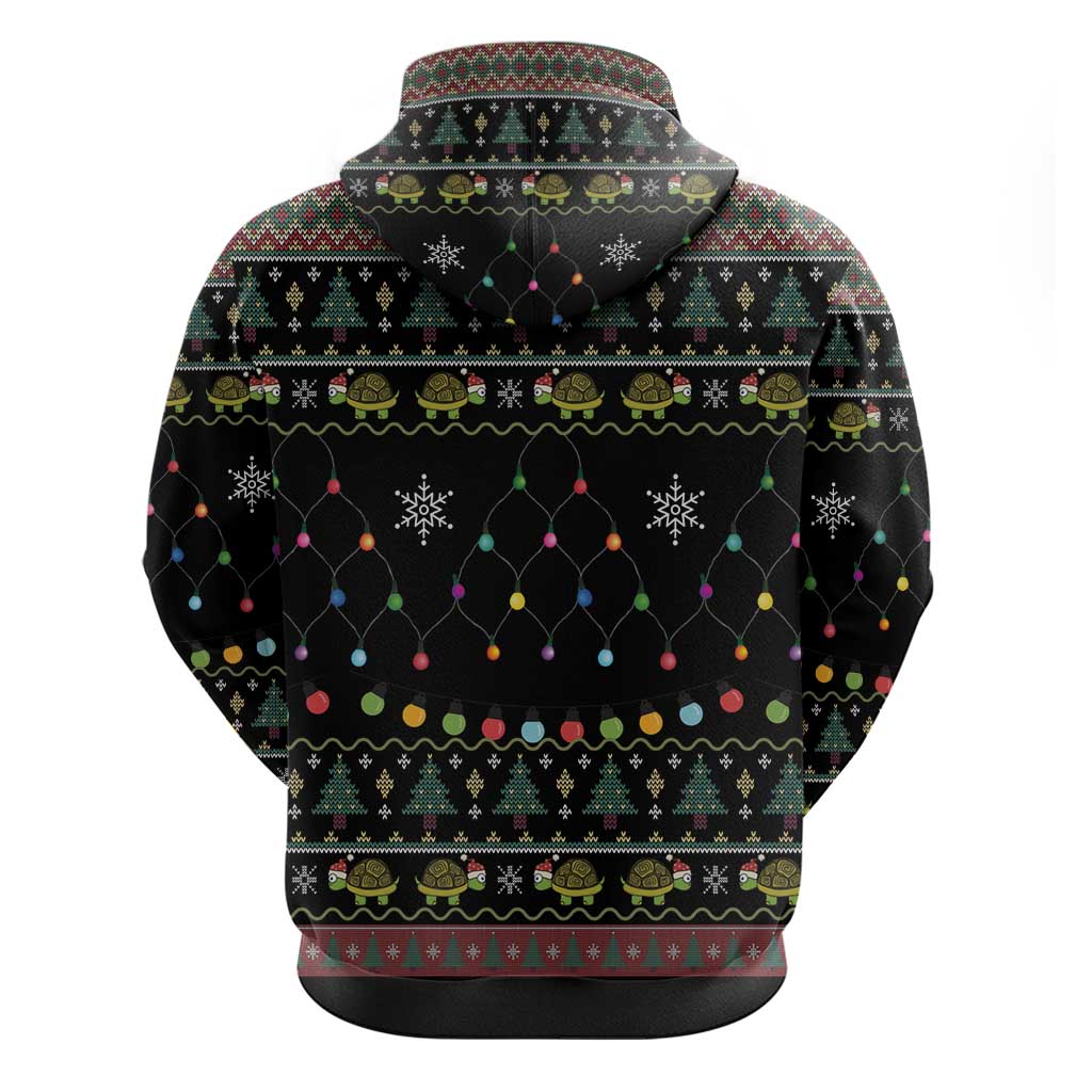 Turtle Through The Snow Christmas Hoodie - Wonder Print Shop