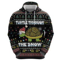 Turtle Through The Snow Christmas Hoodie - Wonder Print Shop