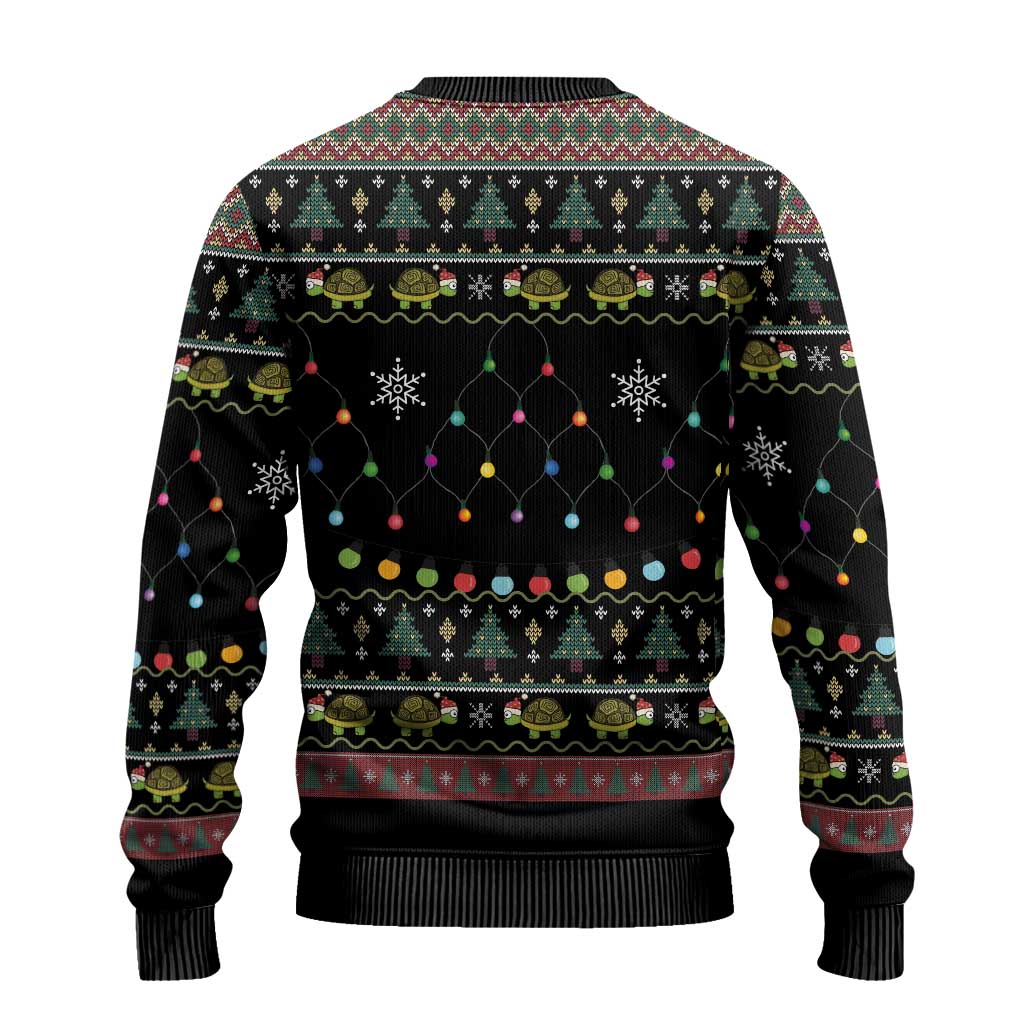 Turtle Through The Snow Christmas Ugly Christmas Sweater - Wonder Print Shop