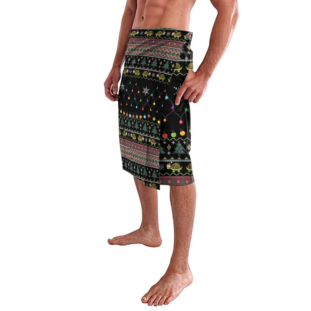Turtle Through The Snow Christmas Lavalava - Wonder Print Shop