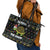 Turtle Through The Snow Christmas Leather Tote Bag - Wonder Print Shop