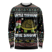 Turtle Through The Snow Christmas Long Sleeve Shirt - Wonder Print Shop