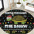 Turtle Through The Snow Christmas Round Carpet