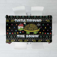 Turtle Through The Snow Christmas Tablecloth - Wonder Print Shop