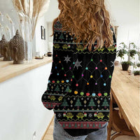 Turtle Through The Snow Christmas Women Casual Shirt - Wonder Print Shop