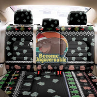 Christmas Become Ungovernable Moo Deng Back Car Seat Cover Humor Cute Baby Hippo Joke - Wonder Print Shop
