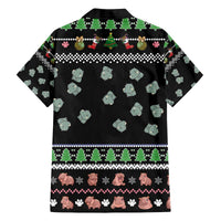 Christmas Become Ungovernable Moo Deng Family Matching Off The Shoulder Long Sleeve Dress and Hawaiian Shirt Humor Cute Baby Hippo Joke - Wonder Print Shop