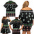 Christmas Become Ungovernable Moo Deng Family Matching Off Shoulder Short Dress and Hawaiian Shirt Humor Cute Baby Hippo Joke - Wonder Print Shop