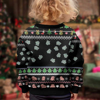 Christmas Become Ungovernable Moo Deng Kid Ugly Christmas Sweater Humor Cute Baby Hippo Joke - Wonder Print Shop