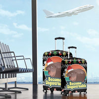 Christmas Become Ungovernable Moo Deng Luggage Cover Humor Cute Baby Hippo Joke - Wonder Print Shop