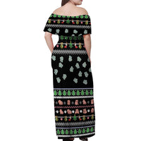 Christmas Become Ungovernable Moo Deng Off Shoulder Maxi Dress Humor Cute Baby Hippo Joke - Wonder Print Shop