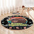 Christmas Become Ungovernable Moo Deng Round Carpet Humor Cute Baby Hippo Joke