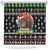 Christmas Become Ungovernable Moo Deng Shower Curtain Humor Cute Baby Hippo Joke