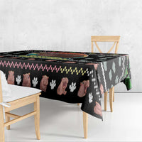 Christmas Become Ungovernable Moo Deng Tablecloth Humor Cute Baby Hippo Joke - Wonder Print Shop