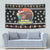 Christmas Become Ungovernable Moo Deng Tapestry Humor Cute Baby Hippo Joke - Wonder Print Shop