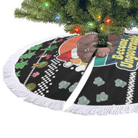 Christmas Become Ungovernable Moo Deng Tree Skirt Humor Cute Baby Hippo Joke - Wonder Print Shop