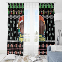 Christmas Become Ungovernable Moo Deng Window Curtain Humor Cute Baby Hippo Joke - Wonder Print Shop