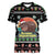 Christmas Become Ungovernable Moo Deng Women V-Neck T-Shirt Humor Cute Baby Hippo Joke - Wonder Print Shop