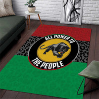 Pan African Panther Area Rug All Power To The People