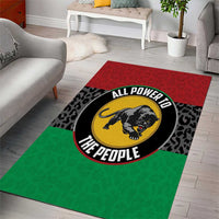Pan African Panther Area Rug All Power To The People