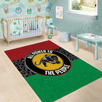 Pan African Panther Area Rug All Power To The People
