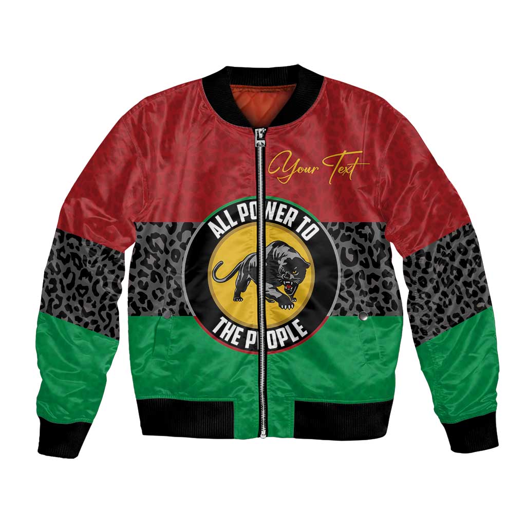 Personalized Pan African Panther Bomber Jacket All Power To The People