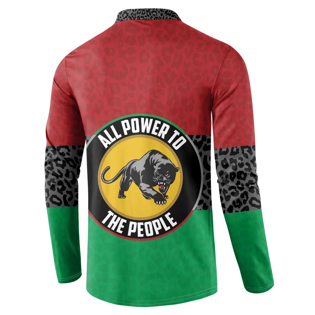 Personalized Pan African Panther Button Sweatshirt All Power To The People
