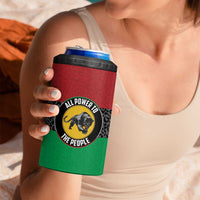 Personalized Pan African Panther 4 in 1 Can Cooler Tumbler All Power To The People