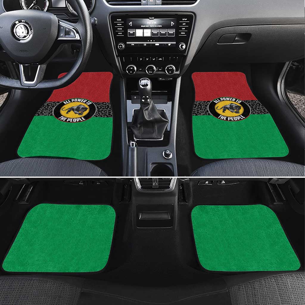 Pan African Panther Car Mats All Power To The People
