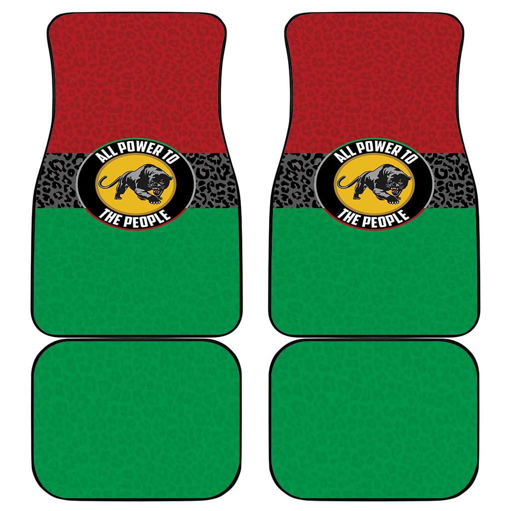 Pan African Panther Car Mats All Power To The People